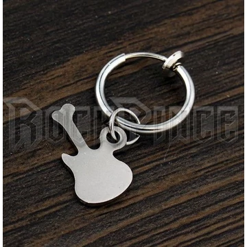 Hoop with Cute Guitar - fülbevaló /1 db