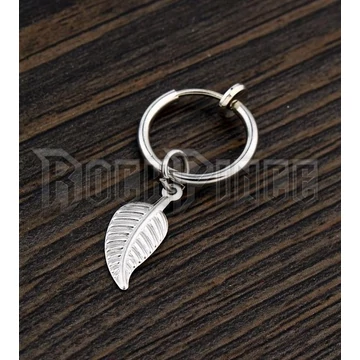 Hoop with Leaf - fülbevaló /1 db