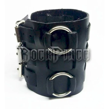 QUINTUS - 3 Buckle Wide Wristband Bracelet - csuklószorító