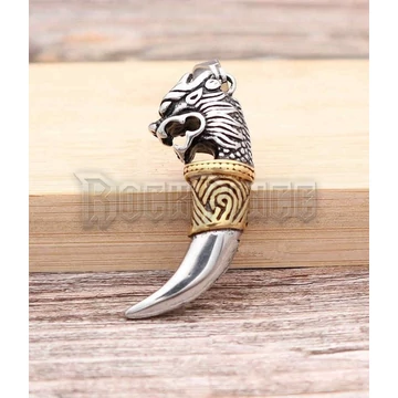 Wolf Tooth Bronze Dragon - acél medál