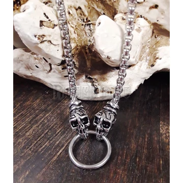 Strange Skulls - acél nyaklánc