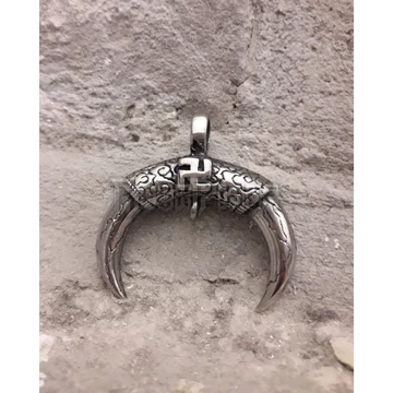 Horn with Swastika - acél medál
