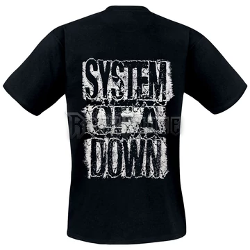 SYSTEM OF A DOWN - DISTRESSED LOGO - UNISEX PÓLÓ