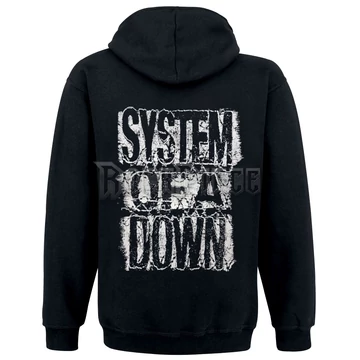 SYSTEM OF A DOWN - DISTRESSED LOGO - KAPUCNIS PULÓVER