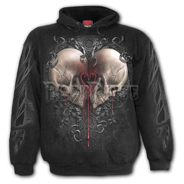 DARK LOVE - Hoody Black (Plain) - T147M451