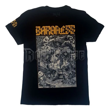 BARONESS - GOLD &amp; GREY DATEBACK - unisex póló - BAROTS03MB