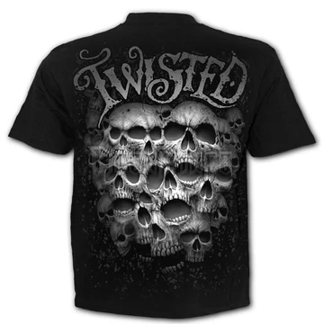 TWISTED SKULLS - T-Shirt Black - E032M101