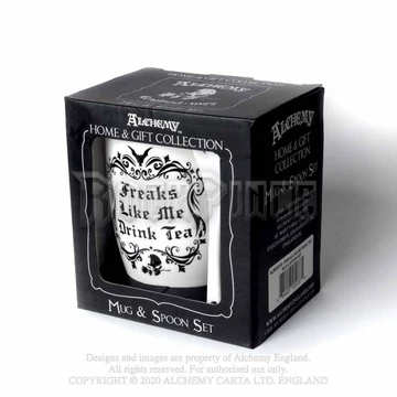 Alchemy - Freaks Like Me Drink Tea - bögre és kiskanál szett ALMUG19