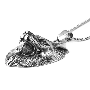 Wolf Snarl - acél medál