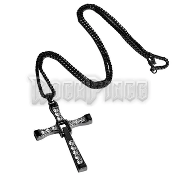 'Vin Diesel' Cross Black - Dominic Toretto - acél medál