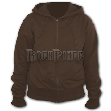 METAL STREETWEAR - Full Zip Hoody Chocolate (Plain) - P003F258