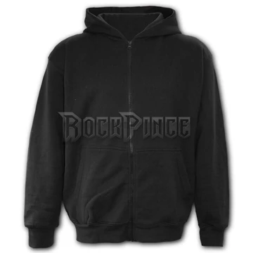 METAL STREETWEAR - Full Zip Hoody Black (Plain) - P003M464