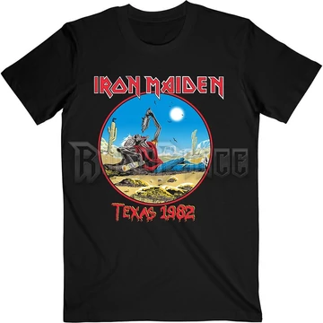 IRON MAIDEN - THE BEAST TAMES TEXAS - unisex póló - IMTEE110MB