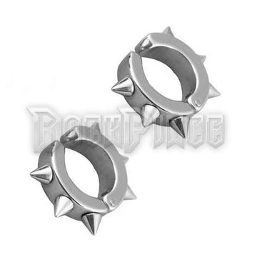 Steel Spike Clip-On Hoop - fülbevaló /1 db
