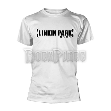 LINKIN PARK - BRACKET LOGO (WHITE) - Unisex póló - PHD12073