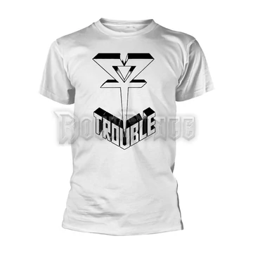 TROUBLE - LOGO 1 (WHITE) - Unisex póló - PH12190