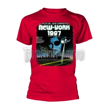 ESCAPE FROM NEW YORK - FRENCH POSTER (RED) - Unisex póló - PH12369