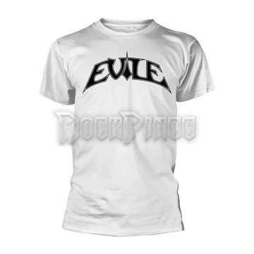 EVILE - LOGO (WHITE TS/BLACK PRINT) - Unisex póló - PH12543