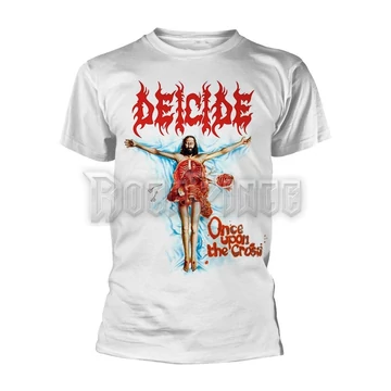 DEICIDE - ONCE UPON THE CROSS (WHITE) - Unisex póló - PH12684