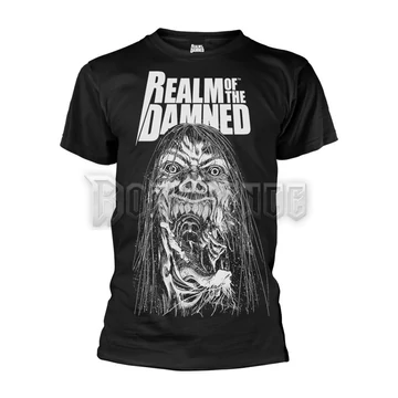 REALM OF THE DAMNED - LOGO &amp; BALAUR (BLACK) - Unisex póló - PH9597