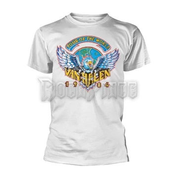 VAN HALEN - TOUR OF THE WORLD &#039;84 - Unisex póló - RTVHA033