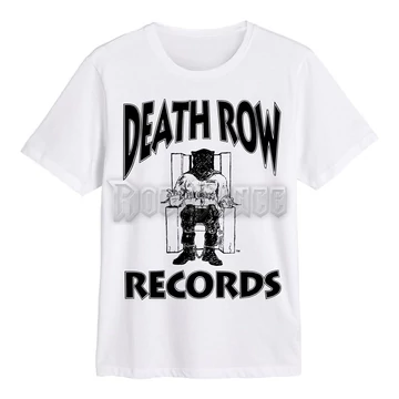 DEATH ROW RECORDS - DEATH ROW RECORDS LOGO (WHITE) - Unisex póló - XYZW19374