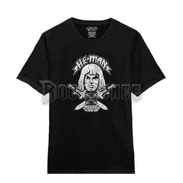 MASTERS OF THE UNIVERSE - HE-MAN GREYSCALE X-SWORDS - Unisex póló - XYZW201735