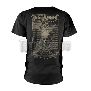 TESTAMENT - WIII EUROPE 2020 TOUR - Unisex póló - PHD12389S