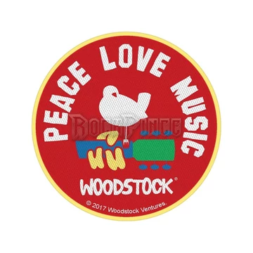 WOODSTOCK - PEACE LOVE MUSIC - kisfelvarró - SP2925