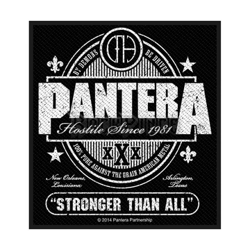 PANTERA - STRONGER THAN ALL - kisfelvarró - SPR2752