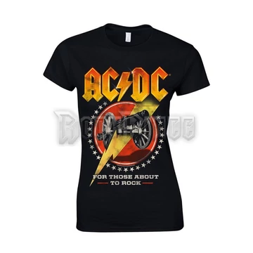 AC/DC - FOR THOSE ABOUT TO ROCK NEW - Női póló - ACGS0906