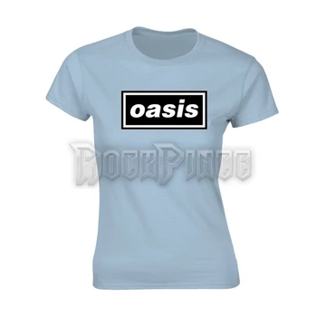 OASIS - DECCA LOGO (LIGHT BLUE) - Női póló - PHDOASGSSBDEC
