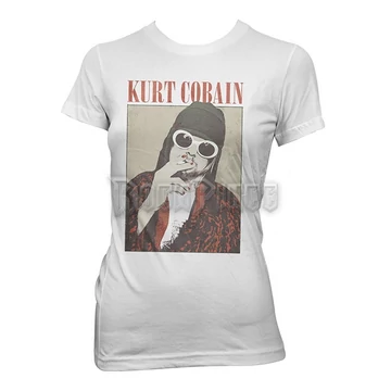 KURT COBAIN - CIGARETTE (COLOUR) - Női póló - RTKCO0111