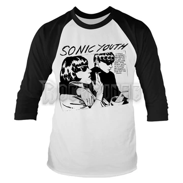 SONIC YOUTH - GOO (WHITE/BLACK) - 3/4-es ujjú baseball póló - PH11829LSB