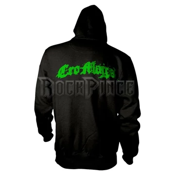 CRO-MAGS - GREEN LOGO - Cipzáras kapucnis pulóver - PH12670HSWZ