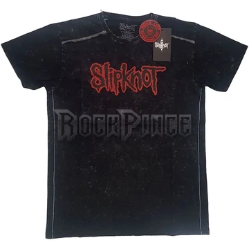 SLIPKNOT - LOGO - unisex póló - SKSWASH02MB