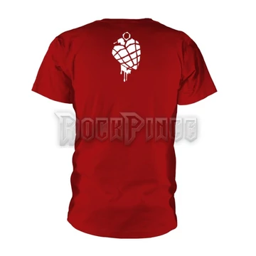 GREEN DAY - AMERICAN IDIOT HEART GRENADE (RED) - unisex póló - PHD12451