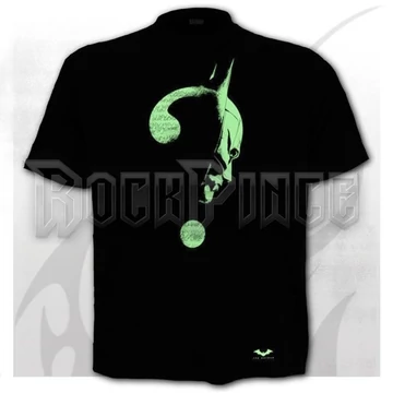 RIDDLER - GLOW IN THE DARK LOGO - Front Print T-Shirt Black - G428M121