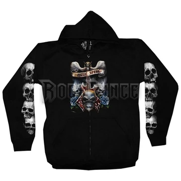 ZDR-1285 - unisex cipzáras kapucnis pulóver