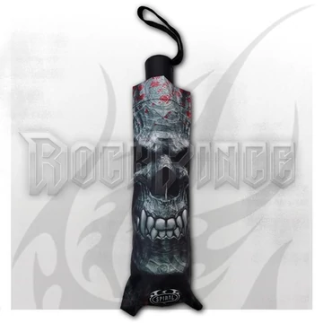 GOTH SKULL - Compact Travel Umbrella with Auto Open &amp; Close - T069A281