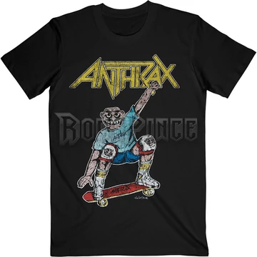 ANTHRAX - SPREADING SKATER NOTMAN VINTAGE - unisex póló - ANTHTEE26MB