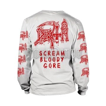 DEATH - SCREAM BLOODY GORE (WHITE) - hosszú ujjú póló - KU102LS