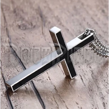 Black Thin Cross - medál