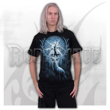 TREE OF LIFE - Front Print T-Shirt Black - F061M121