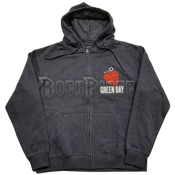 Green Day - American Idiot (Navy Blue) - unisex cipzáras kapucnis pulóver - GDZHD12MN