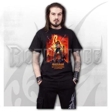 STRANGER THINGS 4 - EDDIE ROCKS - T-Shirt Black - Q202M101