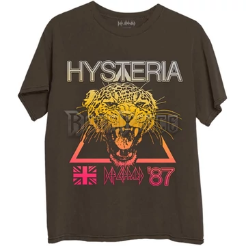 Def Leppard - Hysteria World Tour - unisex póló - DEFLTS21MBR