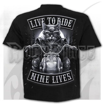 NINE LIVES - T-Shirt Black - T221M101