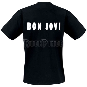 BON JOVI - Heart - UNISEX PÓLÓ - WHITE