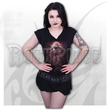 OAK DRAGON - Stud Waist Mini Dress Black - L061F108